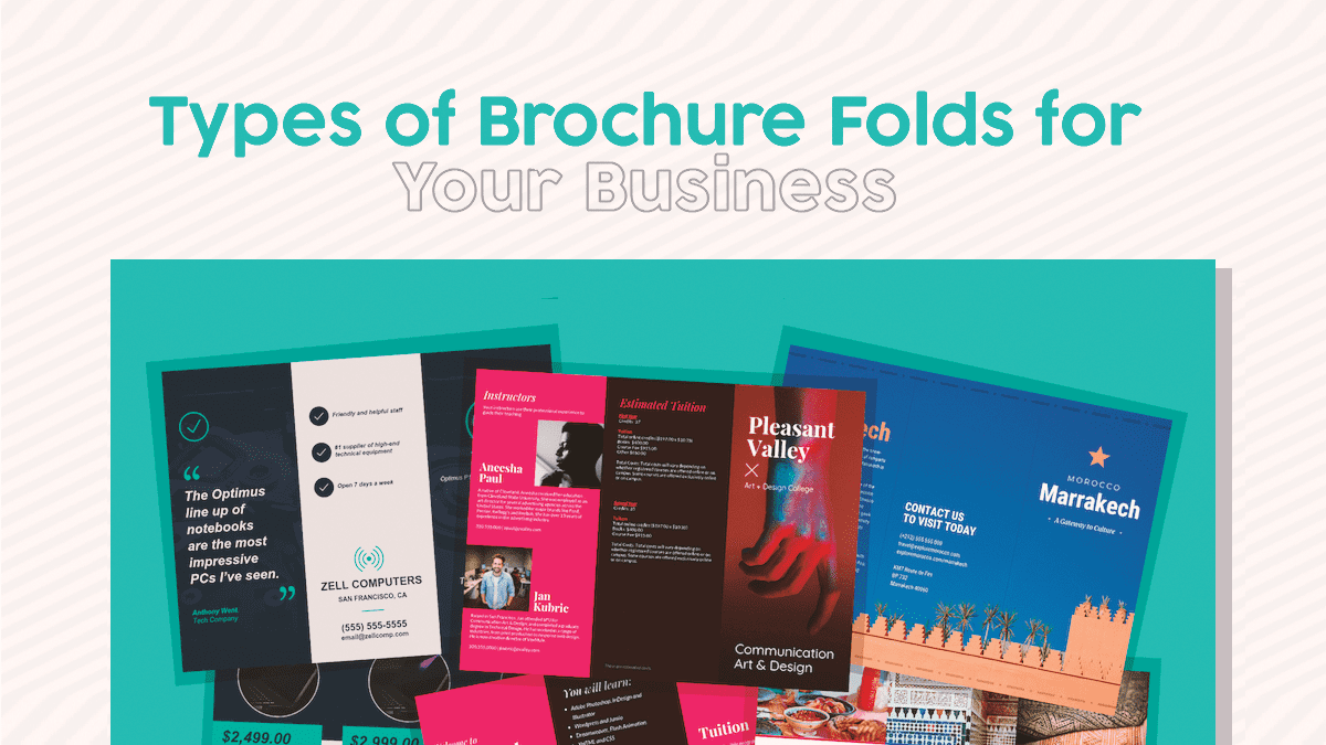 Types of Brochure Folds for your Business!